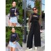 imageAvidlove Women Long Sleeve Thong Bodysuit Turtle Neck Shapewear Sexy Mesh Top Double Lined Cutout Shirt XS2XLBlack