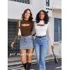 imageAvidlove Women Long Sleeve Thong Bodysuit Turtle Neck Shapewear Sexy Mesh Top Double Lined Cutout Shirt XS2XLBrown