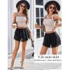 imageAvidlove Women Pleated Sheer Mini Skirt Y2k Asymmetrical Flowy Short Skirts Sexy Rave OutfitsBlack Sheer
