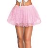 imageAvidlove Womens Pleated Mini Skirt Y2k Sexy Lace Ruffles Lingerie Short SkirtsPink