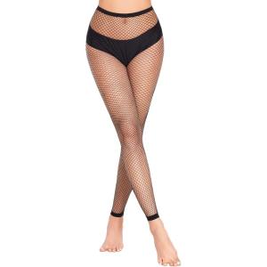 imageAvidlove Fishnet Stockings Footless High Waist Fishnets Tights Pantyhose for WomenBlackb3