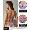 imageAvidlove Women Lingeries Deep V Teddy Lingerie Sexy Lace Bodysuit Cut Out One Piece Mini BabydollLavender