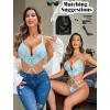 imageAvidlove Women Lingeries Deep V Teddy Lingerie Sexy Lace Bodysuit Cut Out One Piece Mini BabydollLight Blue