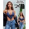 imageAvidlove Women Lingeries Deep V Teddy Lingerie Sexy Lace Bodysuit Cut Out One Piece Mini BabydollNavy Blue