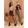 imageAvidlove Women Long Sleeve Bodysuit Crew Neck Body Suits Mesh One Piece Leotards Shirt Going Out Bodysuit TopsNude