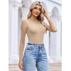 imageAvidlove Women Long Sleeve Bodysuit Crew Neck Body Suits Mesh One Piece Leotards Shirt Going Out Bodysuit TopsNude