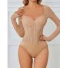 imageAvidlove Women Long Sleeve Bodysuit Sparkle Body Suits Top Mesh One Piece Leotard Shirt Going Out Tops Fall Outfits SXXLNude