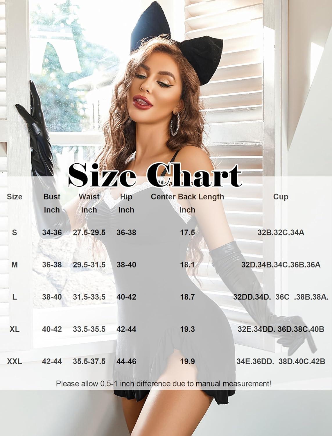 imageAvidlove Lingerie for Women Sexy Nightgown Modal Nightwear Side Slit Babydoll Chemise Spaghetti Strap nightiesBlack