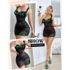 imageAvidlove Lingerie for Women Mesh Babydoll Lingeries Lace Chemise Floral Sleepwear Dress Sheer Exotic Boudoir Outfit SXXLGreen Floral