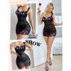imageAvidlove Lingerie for Women Mesh Babydoll Lingeries Lace Chemise Floral Sleepwear Dress Sheer Exotic Boudoir Outfit SXXLPurple Floral