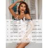 imageAvidlove Lingerie for Women Sexy Nightgown Modal Nightwear Side Slit Babydoll Chemise Spaghetti Strap nightiesFloral White