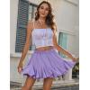 imageAvidlove Skirts for Women Pleated Skirts for Women Trendy High Waist Sexy Skater Mini SkirtBlueXXLLilac