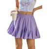 imageAvidlove Skirts for Women Pleated Skirts for Women Trendy High Waist Sexy Skater Mini SkirtBlueXXLLilac