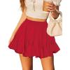 imageAvidlove Skirts for Women Pleated Skirts for Women Trendy High Waist Sexy Skater Mini SkirtBlueXXLRed