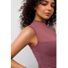 imageAvidlove Womens Mock Neck Mesh Bodysuit Ruched Tank Body Suits Top Sheer One Piece Going Out Tops Classy OutfitsPurple Red