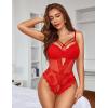 imageAvidlove Ligerie for Women Lace Bodysuit Women Lingerie Harness Teddy Babydoll Nightgown