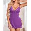 imageAvidlove Womens Chemise Lingerie Avid Love Baby Doll Sexy Nightgowns for Women Light Purple XXL