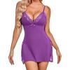 imageAvidlove Womens Chemise Lingerie Avid Love Baby Doll Sexy Nightgowns for Women Light Purple XXL