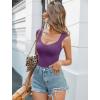 imageAvidlove Body Suits for Womens Sexy Bodysuit Tank Top Thong Body Suit Seamless Double Lined Going Out TopsDeep Purple