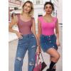 imageAvidlove Body Suits for Womens Sexy Bodysuit Tank Top Thong Body Suit Seamless Double Lined Going Out TopsPeach Pink