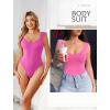 imageAvidlove Body Suits for Womens Sexy Bodysuit Tank Top Thong Body Suit Seamless Double Lined Going Out TopsPeach Pink