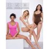 imageAvidlove Body Suits for Womens Sexy Bodysuit Tank Top Thong Body Suit Seamless Double Lined Going Out TopsWhite