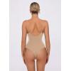 imageAvidlove Body Suits for Womens Sexy Ruched V Neck Thong Bodysuit Backless Sleeveless Double Lined Cami Body Suit TopChampagne