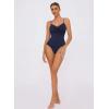 imageAvidlove Body Suits for Womens Sexy Ruched V Neck Thong Bodysuit Backless Sleeveless Double Lined Cami Body Suit TopNavy Blue