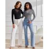 imageAvidlove Bodysuits for Women Long Sleeve Going Out Tops Mock Turtleneck Body Suits Double Lined Leotard ShirtsGrey
