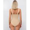 imageAvidlove Bodysuits for Women Sweetheart Neck Ruched Body Suit Seamless Double Lined Tank Top SlimmingNude