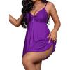 imageAvidlove Sexy Sleepwear for Women Deep V Slip Nightgown Lace Chemise SleepwearPurpleL