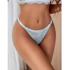 image:imageAvidlove Lace Thongs for Women with RhinestoneEmbellished Strap Cheeky Underwear Sexy Panties 13 PackSky Blue