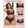 image:imageAvidlove Plus Size Lingerie Set for Women Lace Bra Panties Set 2 Piece LingerieBlack