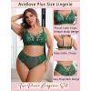 image:imageAvidlove Plus Size Lingerie Set for Women Lace Bra Panties Set 2 Piece LingerieDark Green