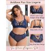 image:imageAvidlove Plus Size Lingerie Set for Women Lace Bra Panties Set 2 Piece LingerieNavy Blue