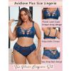image:imageAvidlove Plus Size Lingerie Set for Women Lace Bra Panties Set 2 Piece LingerieRoyal Blue