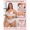 image:imageAvidlove Plus Size Lingerie Set for Women Lace Bra Panties Set 2 Piece LingerieWhite