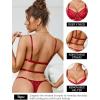image:imageAvidlove Women Lingeries Deep V Teddy Lingerie Sexy Lace Bodysuit Cut Out One Piece Mini BabydollDeep Red