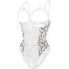 image:imageAvidlove Women One Piece Lingerie Sexy Lace Babydoll Mini BodysuitPink White Leopard