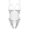 image:imageAvidlove Women One Piece Lingerie Sexy Lace Babydoll Mini BodysuitPink White Leopard