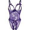 image:imageAvidlove Women One Piece Lingerie Sexy Lace Babydoll Mini BodysuitPurple