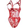 image:imageAvidlove Women One Piece Lingerie Sexy Lace Babydoll Mini BodysuitWine Red