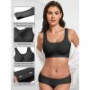 image:imageAvidlove Womens Comfy Pullover Wireless Bra Seamless Bralettes No Underwire T Shirt Wirefree Wide Straps Sleep Everyday BrasBlack