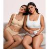 image:imageAvidlove Womens Comfy Pullover Wireless Bra Seamless Bralettes No Underwire T Shirt Wirefree Wide Straps Sleep Everyday BrasNude