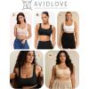 image:imageAvidlove Womens Comfy Pullover Wireless Bra Seamless Bralettes No Underwire T Shirt Wirefree Wide Straps Sleep Everyday BrasPink