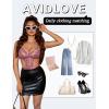 image:imageAvidlove Womens Deep V Teddy Lingerie Sexy Lace Bodysuit Cut Out Garter Lingerie SetsGrape Nectar