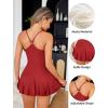image:imageAvidlove Womens Lingerie Sexy Nightwear Spaghetti Strap Nightgown Babydoll ChemiseWine Red