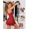 image:imageAvidlove Womens Lingerie Sexy Nightwear Spaghetti Strap Nightgown Babydoll ChemiseWine Red