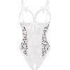 image:imageAvidlove Women One Piece Lingerie Sexy Lace Babydoll Mini BodysuitPink White Leopard