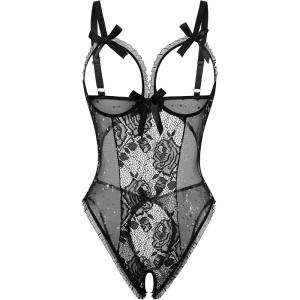 image:imageAvidlove Women One Piece Lingerie Sexy Lace Babydoll Mini BodysuitStar